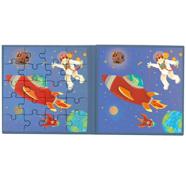 Libro de Rompecabezas Magnético Modelo Espacio Scratch Europe