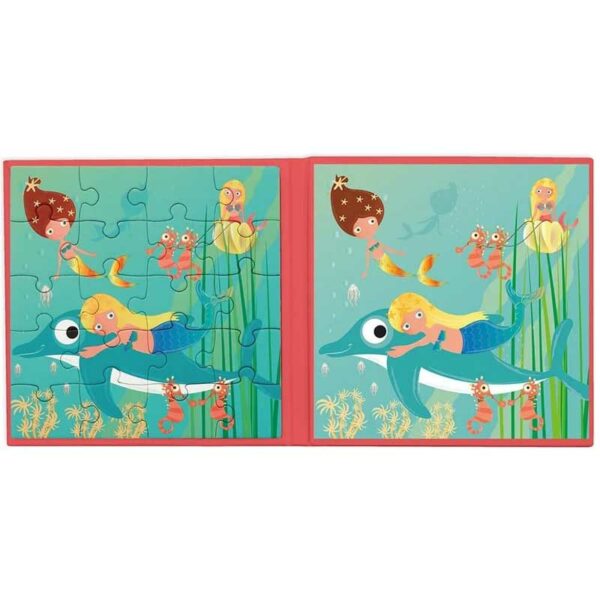 Libro de Rompecabezas Magnético Modelo Sirenas Scratch Europe