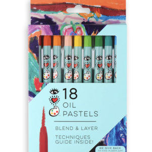 Pintura de Pasteles al Óleo (18 colores) iHeartArt