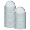 Tapa Domo Transparente para Vaso Plástico 5-12 oz con Ranura (100 uds)