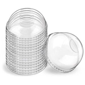 Tapas Domo Transparente Plastifar para Vaso Plástico 12-16 oz sin Abertura (100 uds)