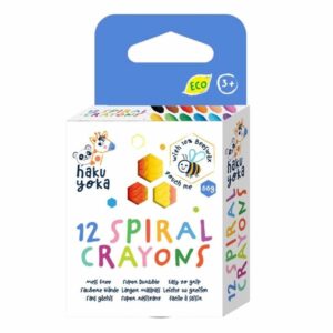 Crayones de Colores en Espiral (12 uds) Haku Yoka