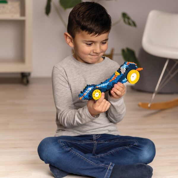 Juego de Construcción Modelo Go! Carro Dragster del Desierto (275 Piezas) Plus-Plus