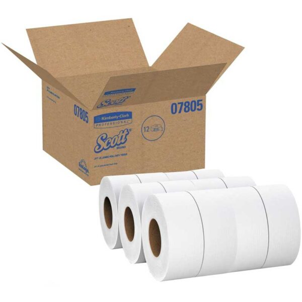 Papel Higiénico Scott Essential Jumbo Roll 1000' (12 uds)