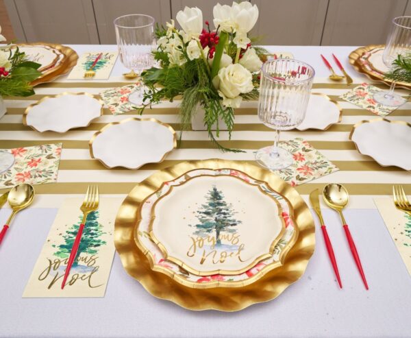 Servilletas Tipo Buffet con Motivo "Winter Blossom" (20 uds)