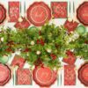 Platos Desechables para Ensaladas y Postres con Motivo "Season of Joy" de 8" (8 uds)