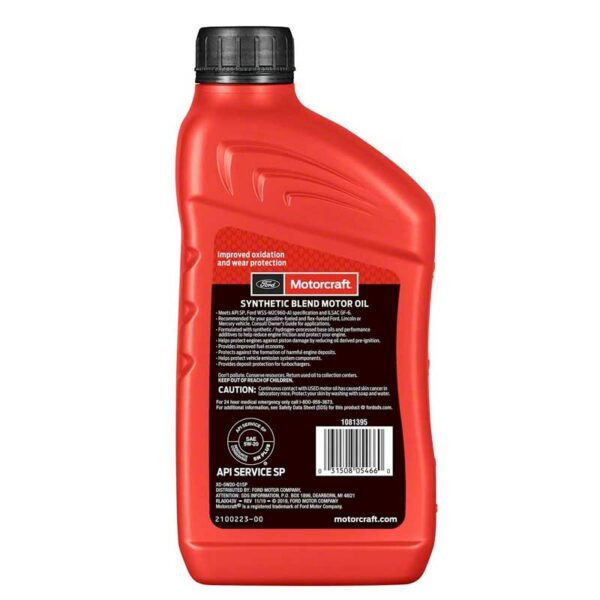 Aceite Motorcraft de Motor 5W-20 Mezcla Sintética, 946 ml