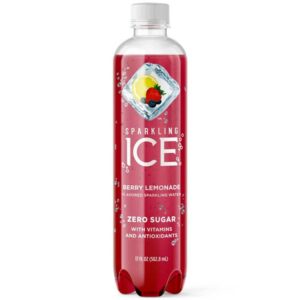 Agua Carbonatada Sparkling Ice Limonada de Bayas, 17 oz
