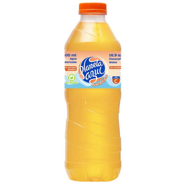 Agua Saborizada Planeta Azul  Mandarina, 16.9 oz Caja (12 uds)