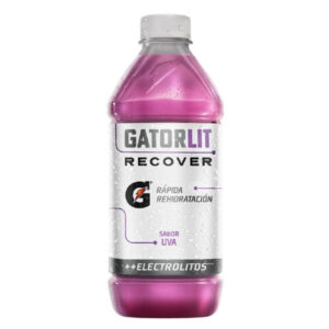 Hidratante Gatorlit Recover con Eletrolitos - Sabor Uva, 12 uds, 20.9 oz
