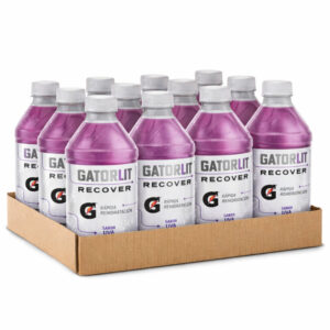 Hidratante Gatorlit Recover con Eletrolitos – 20.9 oz - Moras, 12 unidades