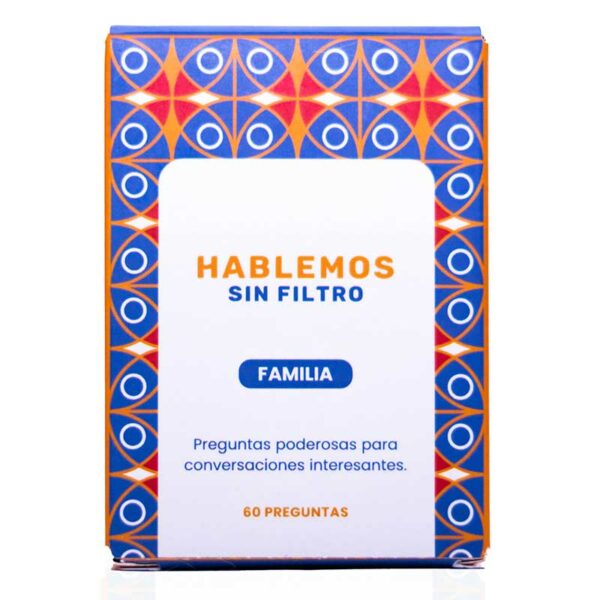 Juego de Cartas Hablemos Sin Filtro Familia