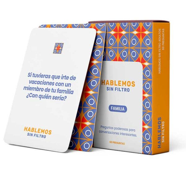 Juego de Cartas Hablemos Sin Filtro Familia