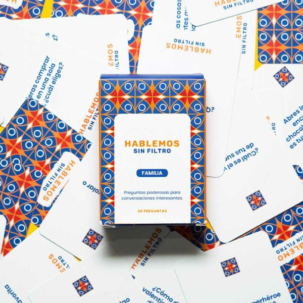 Juego de Cartas Hablemos Sin Filtro Familia