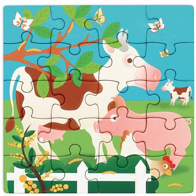 6181152_2 Libro de Rompecabezas Magnético Modelo Granja Scratch Europe (2 x 20 Piezas)