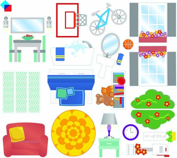 81m+6vd-5KL._AC_SL1500_ Juego de Mosaicos Magnéticos Modelo Casa Magna Tiles (28 Piezas)