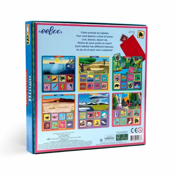 Juego de Bingo "Dónde Vivo?" eeBoo