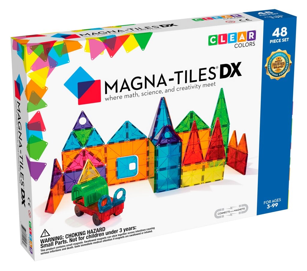 Discovery - Juego de azulejos magnéticos 3D de 100 piezas [Exclusivo de