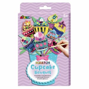 Kit de Arte de Raspar Modelo Ramo de Cupcakes Avenir