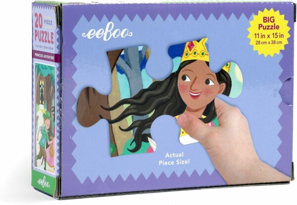 81kA4ccSx6L._AC_SL1500_ Rompecabezas Aventura de Princesas (20 pcs) eeBoo