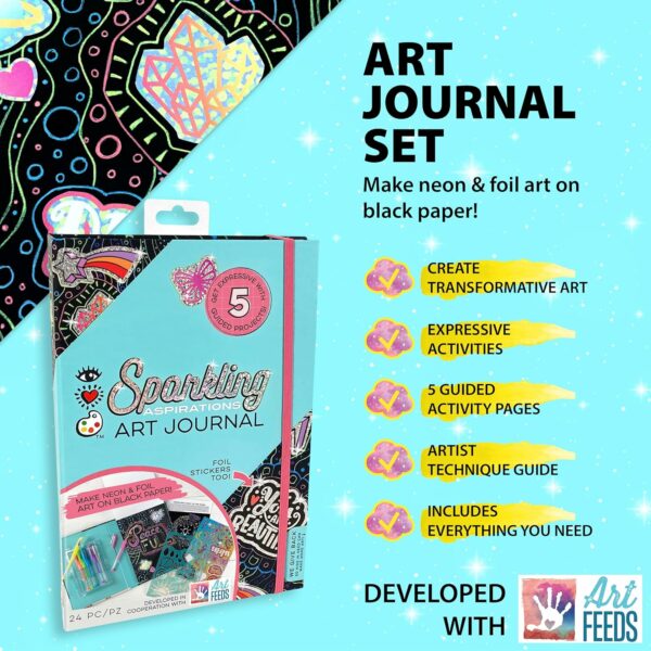 91eUANVlxzL._SL1500_ Carpeta Plegable de Arte Terapéutico Motivo Aspiraciones Chispeantes iHeartArt