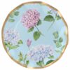 Platos Desechables Grandes con Motivo "Hortensias" de 10" (8 uds)