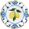 Platos Desechables Grandes con Motivo "Capri Coast" de 10" (8 uds)