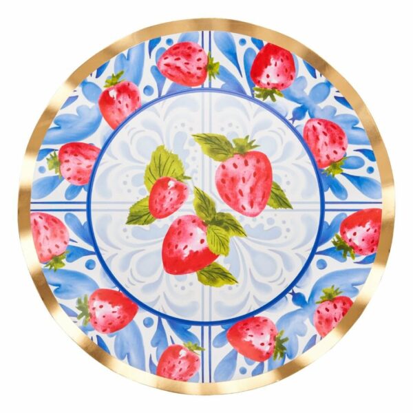 wholesale_sophistiplate_com-WDP-362_1080x Platos Desechables Grandes con Motivo "Blue Strawberries" de 10" (8 uds)