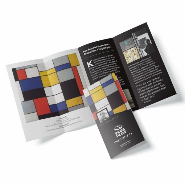 Juego de Construcción Motivo Composición de Mondrian Plus-Plus (Tubo de 350 piezas)