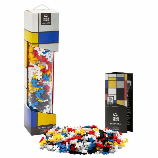 Juego de Construcción Motivo Composición de Mondrian Plus-Plus (Tubo de 350 piezas)