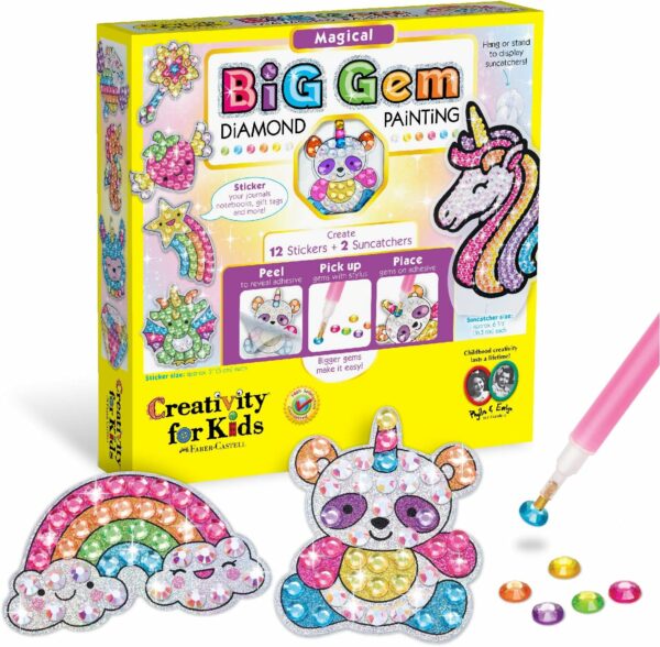 Kit de Pintura de Diamantes con Gemas Grandes Creativity for Kids