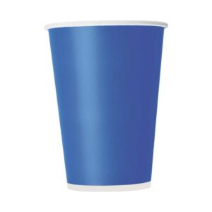 Vasos-Desechables-12-oz-de-Cartón-Azul-(50-uds)-Front Vasos Desechables 12 oz de Cartón Azul (50 uds)