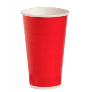 Vasos-Desechables-16-oz-de-Cartón-Rojo-(50-uds)-Front Vasos Desechables 16 oz de Cartón Rojo (50 uds)