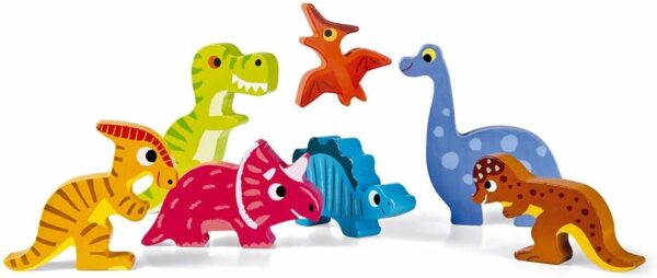 Rompecabezas de Madera Motivo Dinosaurios Janod (7 Piezas)