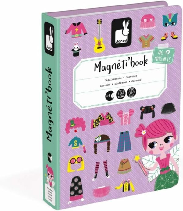 Libro Magnético Motivo Disfraces para Niñas Janod