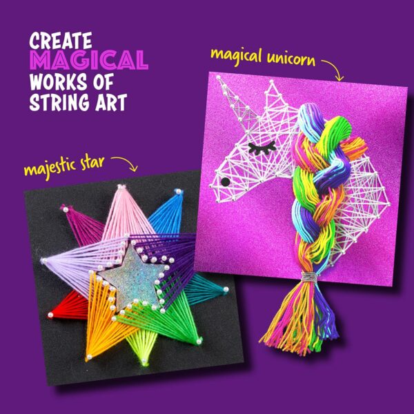 Kit de Manualidad con Cuerdas para hacer Unicornio y Estrella 3D Dan & Darci