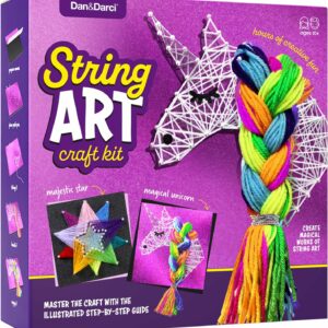 Kit de Manualidad con Cuerdas para hacer Unicornio y Estrella 3D Dan & Darci