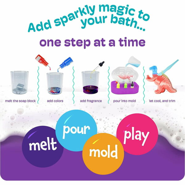 Kit de Manualidad para Fabricación de Jabón de Dinosaurios Dan & Darci