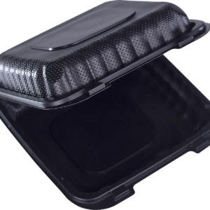 Bandeja Doble 8" × 8" MFPP Negra MF240 Bionature sin División (50 uds)