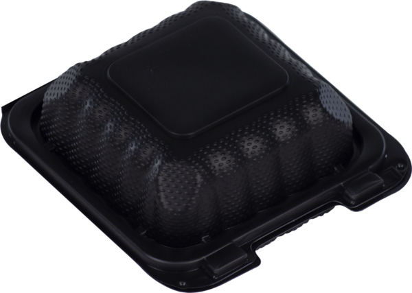 Bandeja Doble 6" × 6" MFPP Negra MF606 Bionature (50 uds)