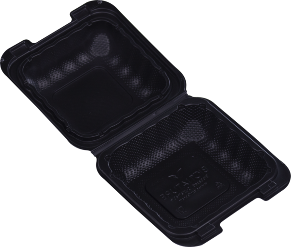 Bandeja Doble 6" × 6" MFPP Negra MF606 Bionature (50 uds)