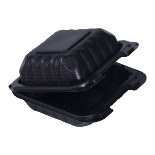 Bandeja Doble 6 × 6 MFPP Negra MF606 Bionature (50 uds) Bandeja Doble 6" × 6" MFPP Negra MF606 Bionature 50 uds