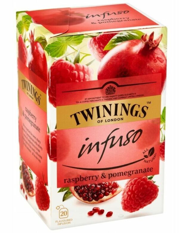 Té de Raspberry Y Pomegranate Twinings, 20 uds