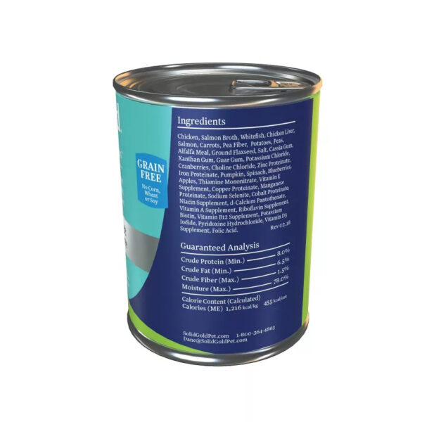 Alimento Humedo para Perros Solid Gold Leaping Waters Salmon, 13.2 oz Back Alimento Humedo para Perros Solid Gold Leaping Waters Salmón, 13.2 oz