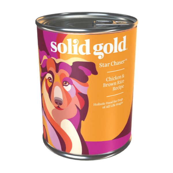 Alimento Húmedo para Perros Solid Gold Star Chaser Pollo & Hígado Cereales Integrales, 13.2 oz