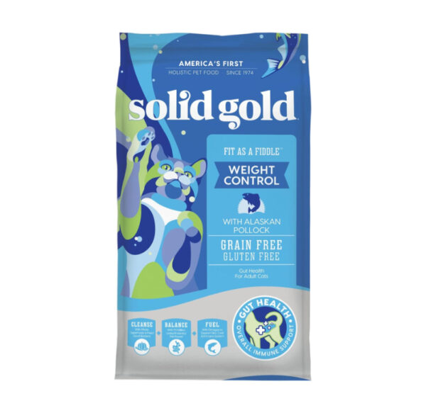 Alimento Seco para Gatos Solid Gold Fit as a Fiddle Alaskan Pollock GF, 6 lbs