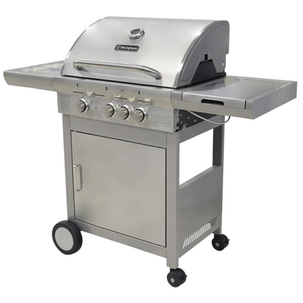 BBQ de Gas 3+1 Quemadores 44,000 BTU de Acero Inoxidable Westinghouse