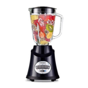 Licuadora 1.5 L con Vaso de Vidrio Negra 500W Westinghouse (Front) Licuadora 1.5 L con Vaso de Vidrio Negra 500W Westinghouse