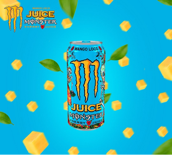 Mango Loco-Monster energy Monster Juice Energy Mango Loco, 16 oz