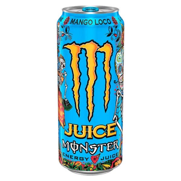 Monster Juice Energy Mango Loco, 16 oz (Front) Monster Juice Energy Mango Loco, 16 oz